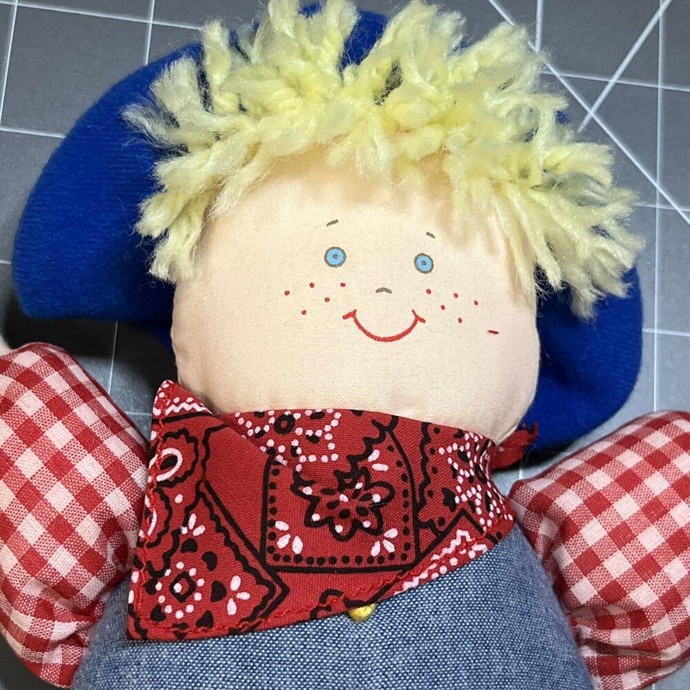 Lot of 2 Eden Toys Cowboy and Cowgirl Plush Doll Stuffed Animal set 9in - Picture 4 of 11